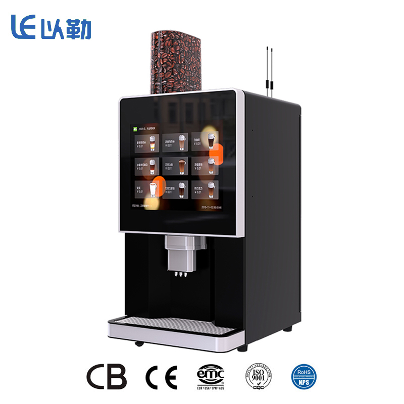 China OEM ODM Manufacturer China 9 Selection Drinks Touch Button with 17inches touch screen Mocha Espresso Milk Coffee Vending Machine LE307A Manufacturer and Factory Yile Shangyun